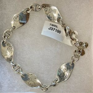 Brighton 8” Silver Twist Bracelet
